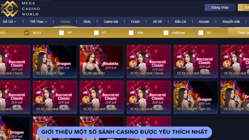 Giới thiệu một số sảnh casino được yêu thích nhất