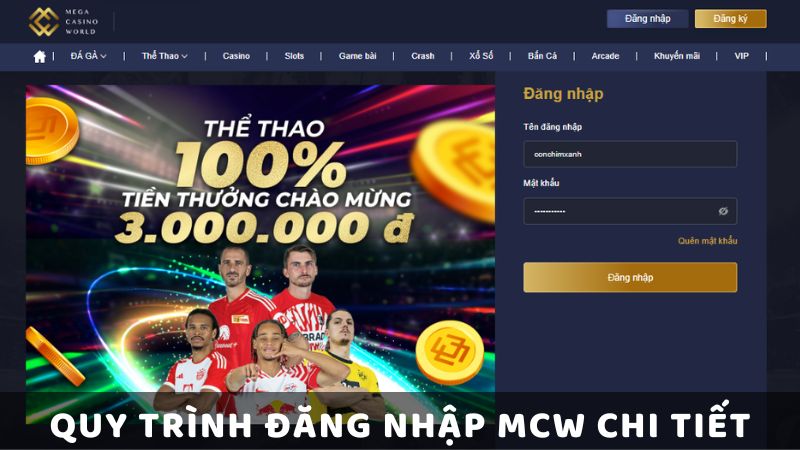 Quy Trình Đăng Nhập MCW Chi Tiết