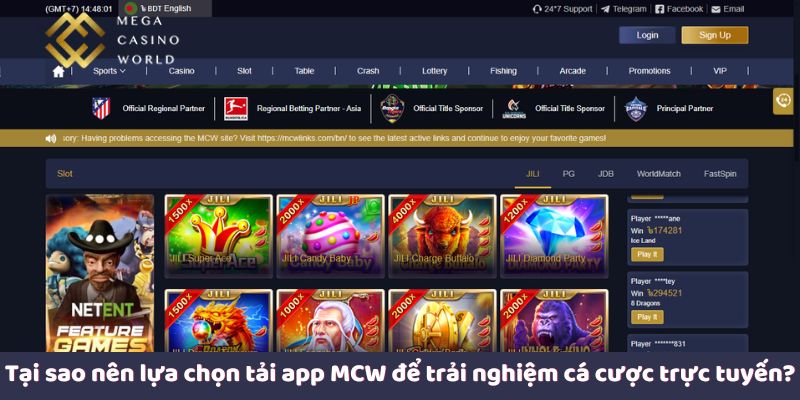 Tại sao nên lựa chọn tải app MCW để trải nghiệm cá cược trực tuyến?