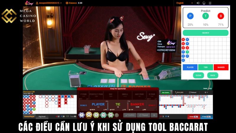 Các Điều Cần Lưu Ý Khi Sử Dụng Tool Baccarat